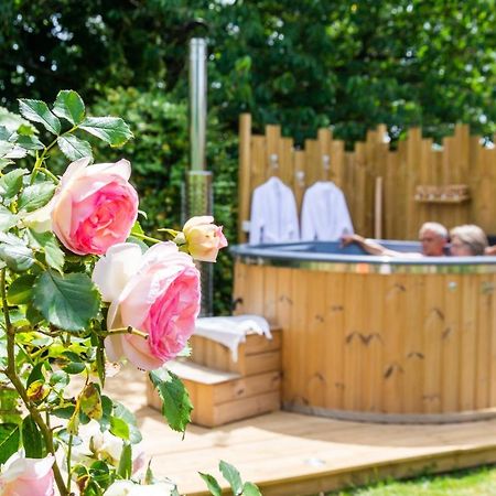 Cabane En Bois Avec Bain Nordique Asnieres-sur-Vegre エクステリア 写真