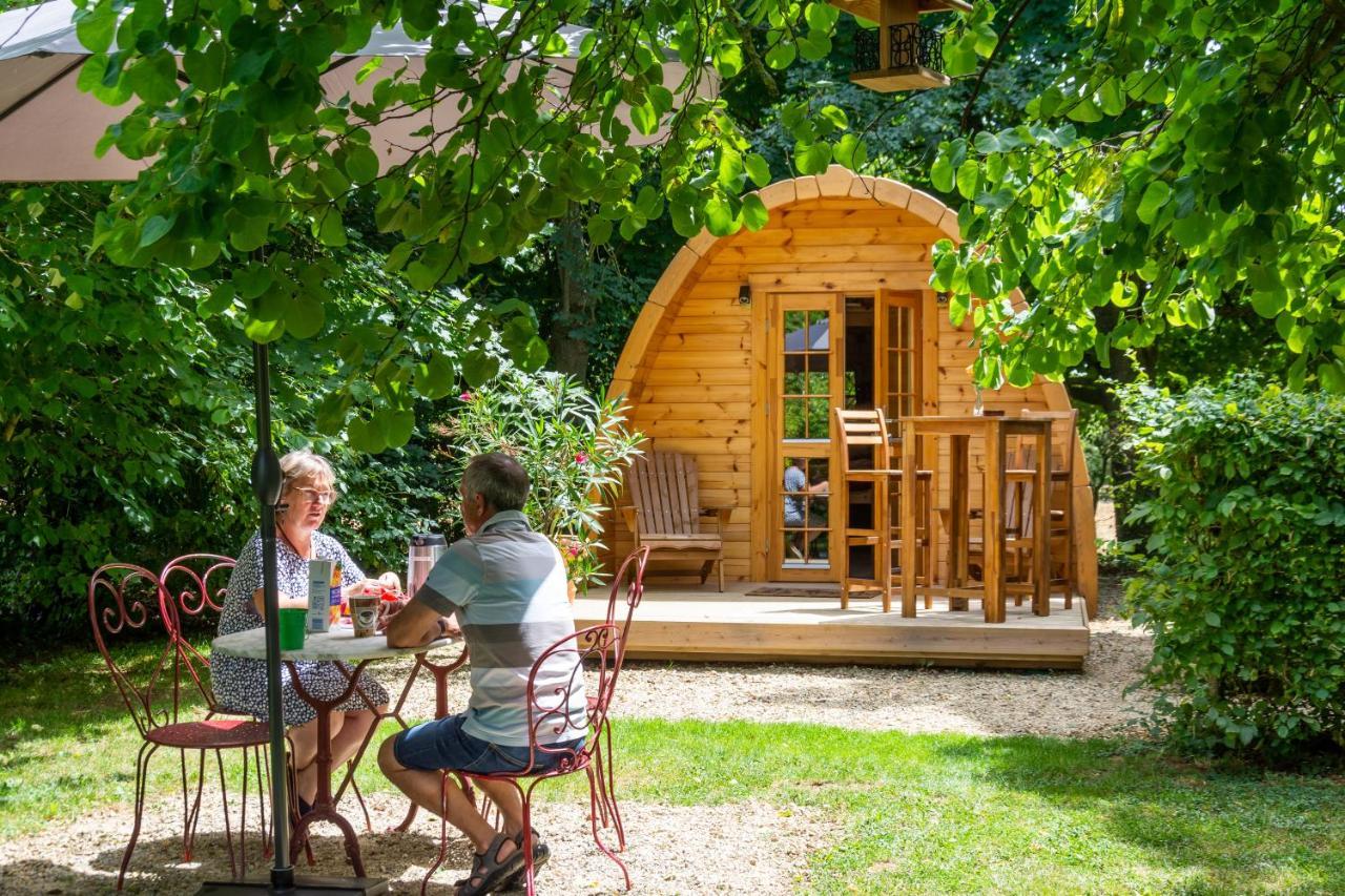 Cabane En Bois Avec Bain Nordique Asnieres-sur-Vegre エクステリア 写真