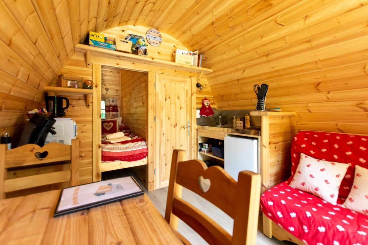 Cabane En Bois Avec Bain Nordique Asnieres-sur-Vegre エクステリア 写真
