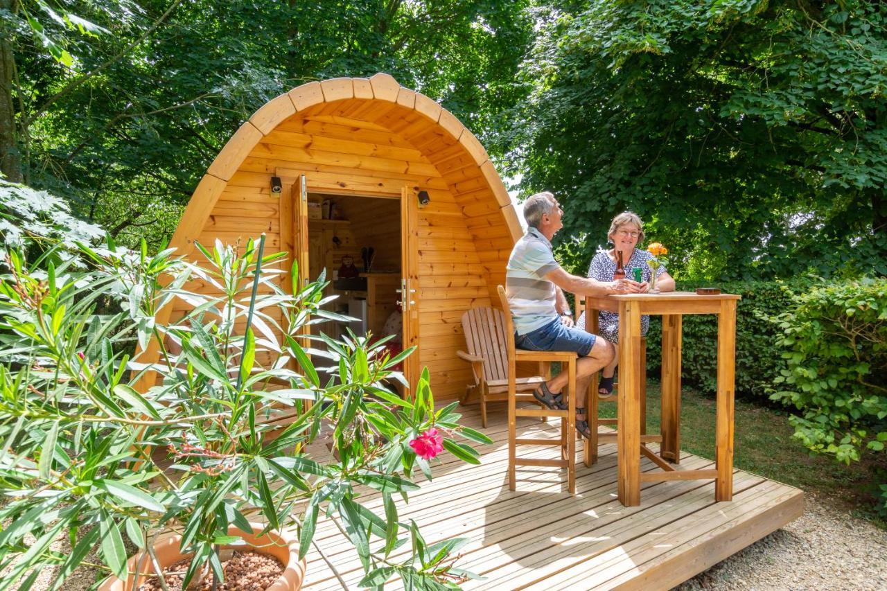 Cabane En Bois Avec Bain Nordique Asnieres-sur-Vegre エクステリア 写真